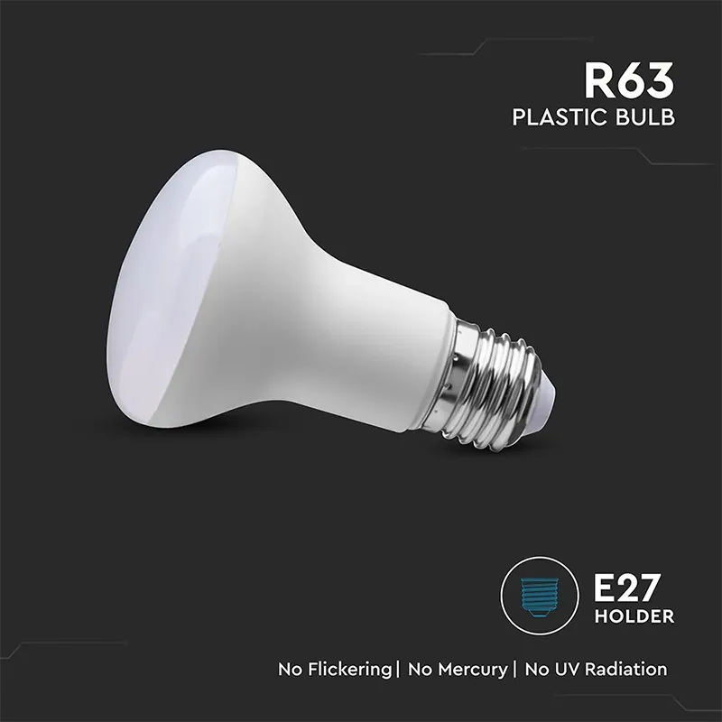 Bec LED R63 E27 8.5W 3000K Alb Cald