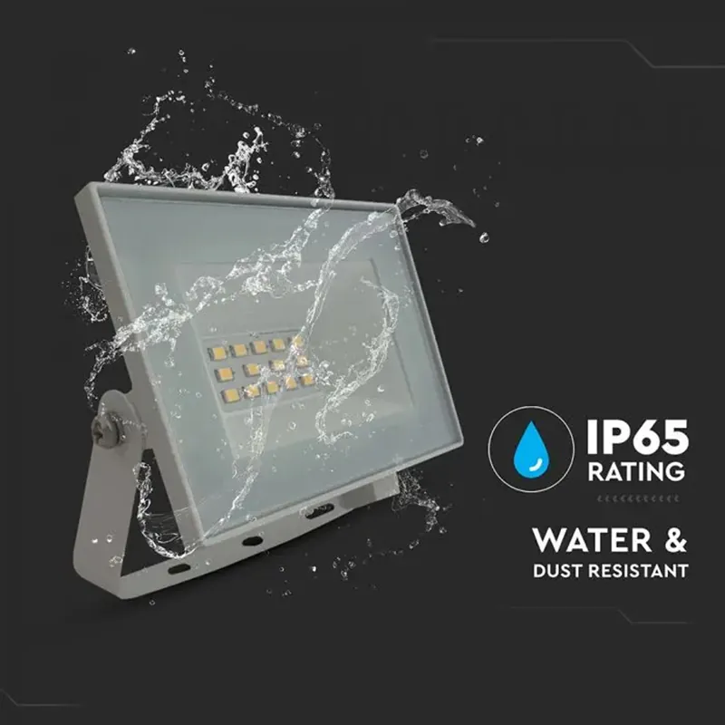 Reflector LED SMD 10W 6500K IP65 - Alb