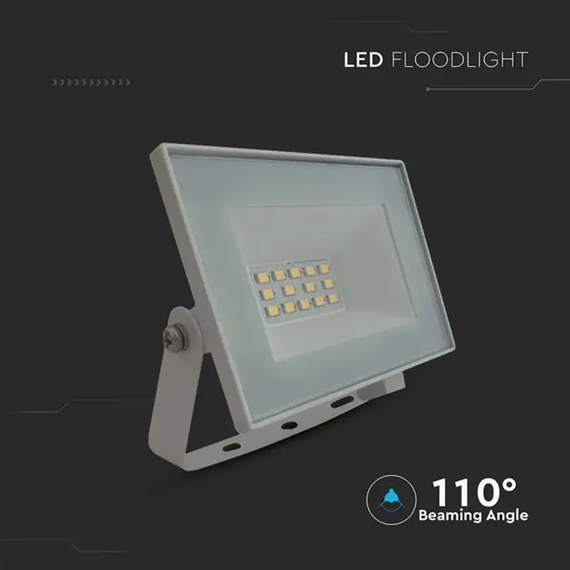 Reflector LED SMD 10W 6500K IP65 - Alb