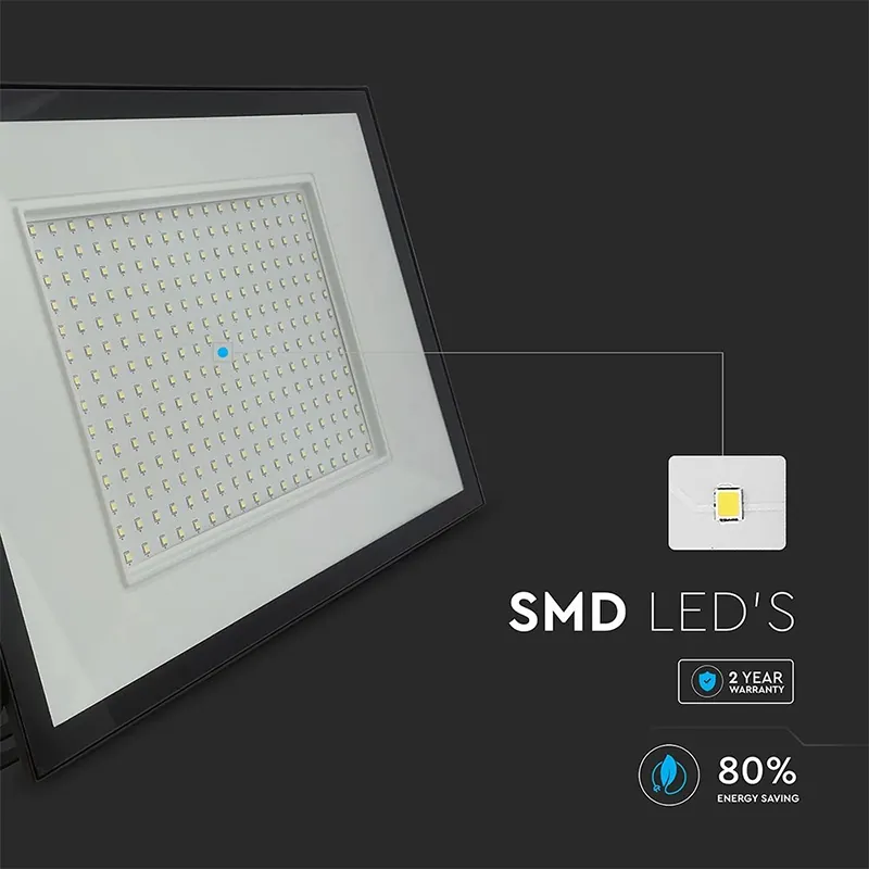 Reflector LED SMD 200W 6400K IP65 - Negru