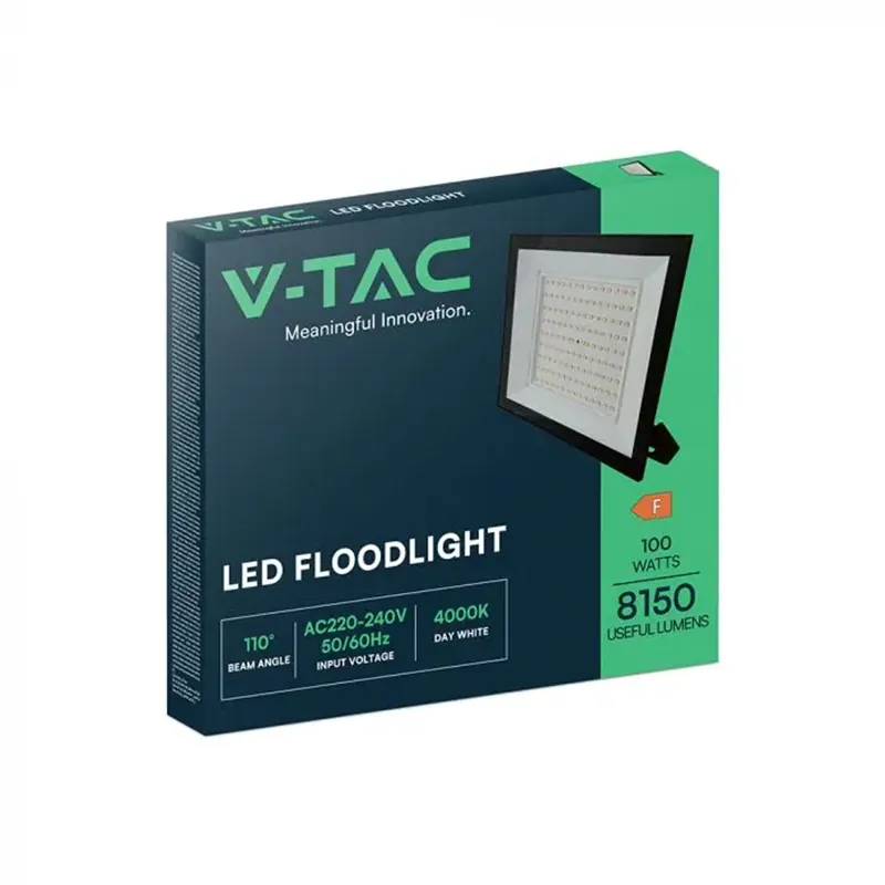 Reflector LED SMD 100W 6400K IP65 - Negru