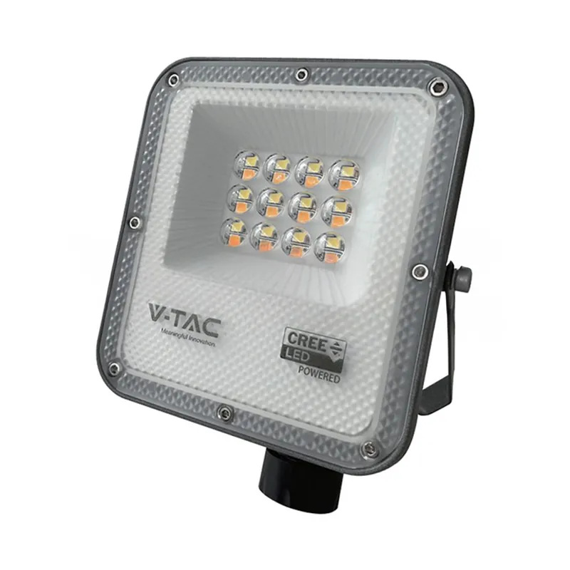 Reflector LED SMD 10W 3IN1 IP65 Cip Cree- Negru/Gri