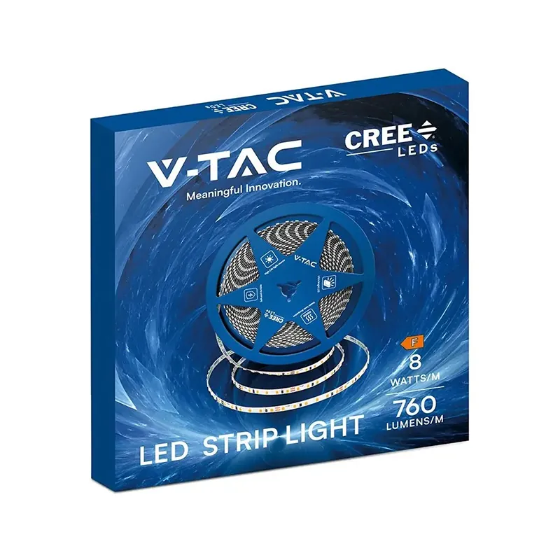 Banda LED 5MM 8W/M 24V IP20 Rola 10M 3000K Cip Cree