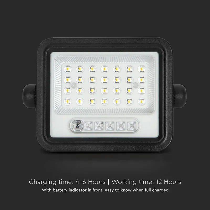 Reflector cu Incarcare Solara 50W 700LM 7IN1 - Negru