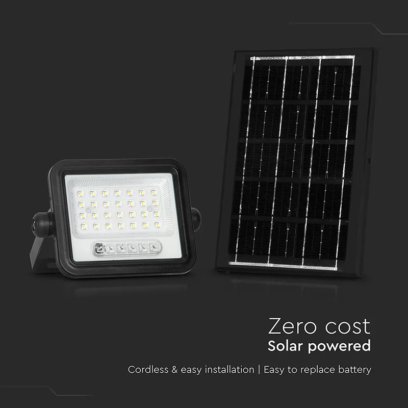 Reflector cu Incarcare Solara 50W 700LM 7IN1 - Negru