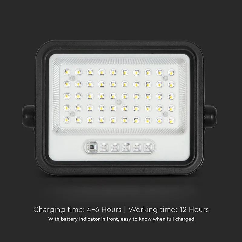 Reflector cu Incarcare Solara 100W 1200LM 7IN1 - Negru