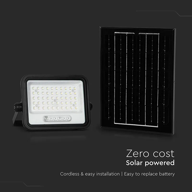 Reflector cu Incarcare Solara 100W 1200LM 7IN1 - Negru