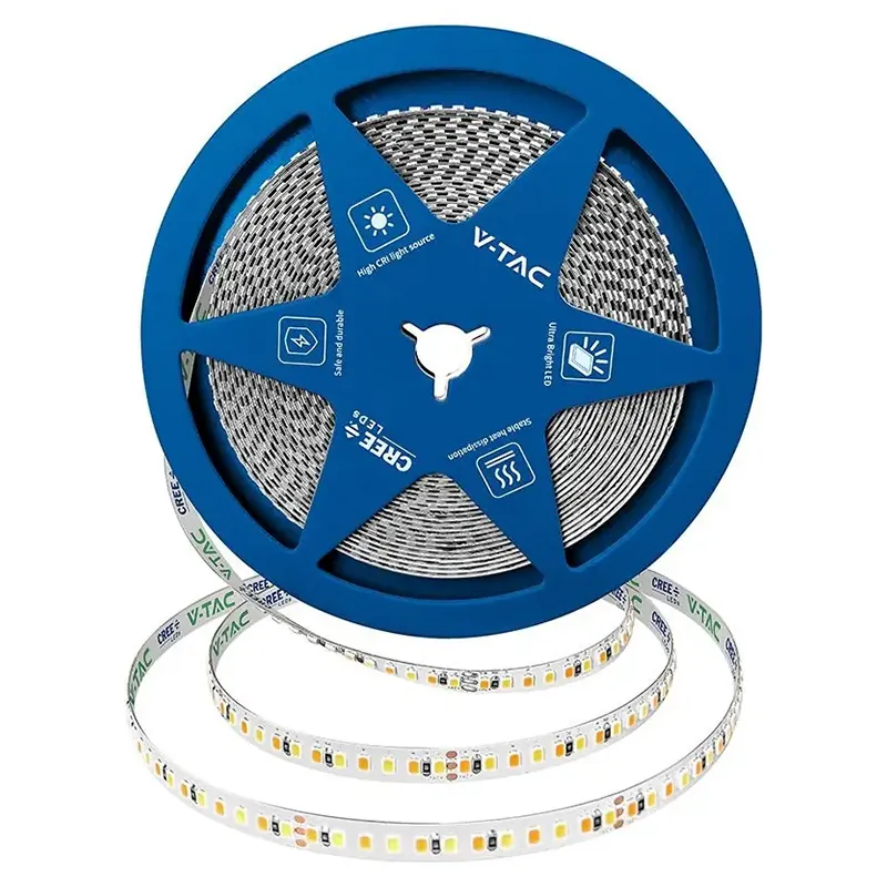 Banda LED 5MM 8W/M 24V IP20 Rola 10M 3IN1 Cip Cree