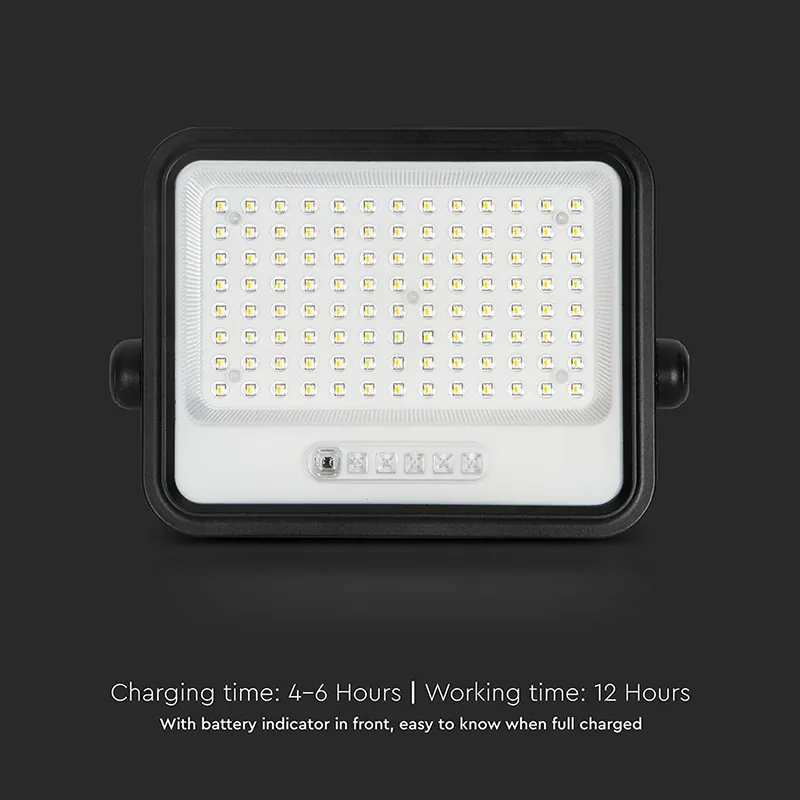 Reflector cu Incarcare Solara 200W 7IN1 - Negru
