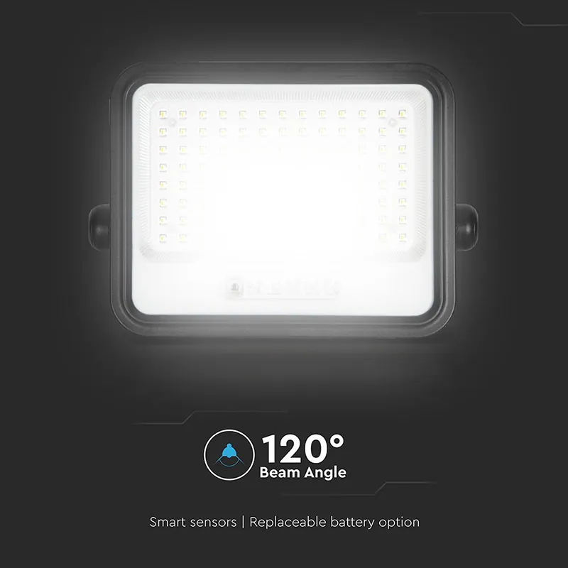 Reflector cu Incarcare Solara 200W 7IN1 - Negru