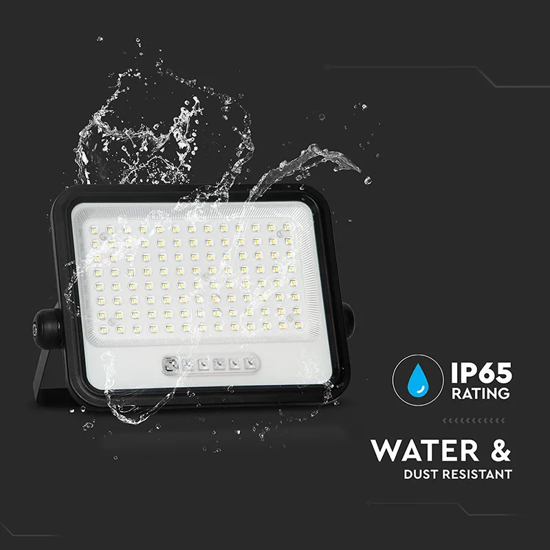 Reflector cu Incarcare Solara 200W 7IN1 - Negru