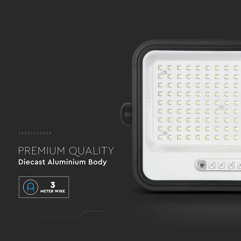 Reflector cu Incarcare Solara 300W 7IN1 - Negru