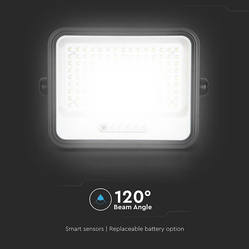 Reflector cu Incarcare Solara 300W 7IN1 - Negru