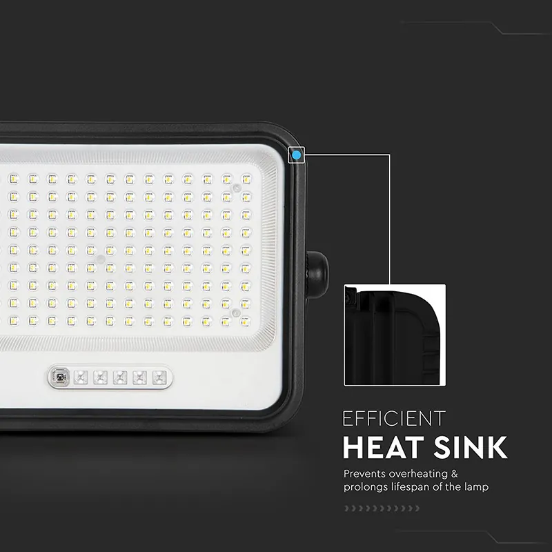 Reflector cu Incarcare Solara 300W 7IN1 - Negru