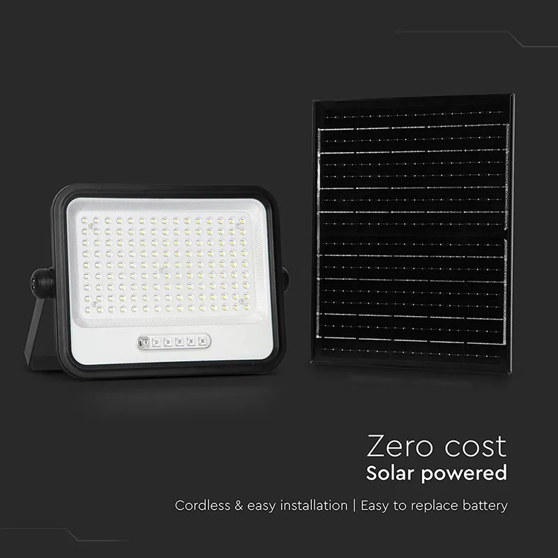 Reflector cu Incarcare Solara 300W 7IN1 - Negru