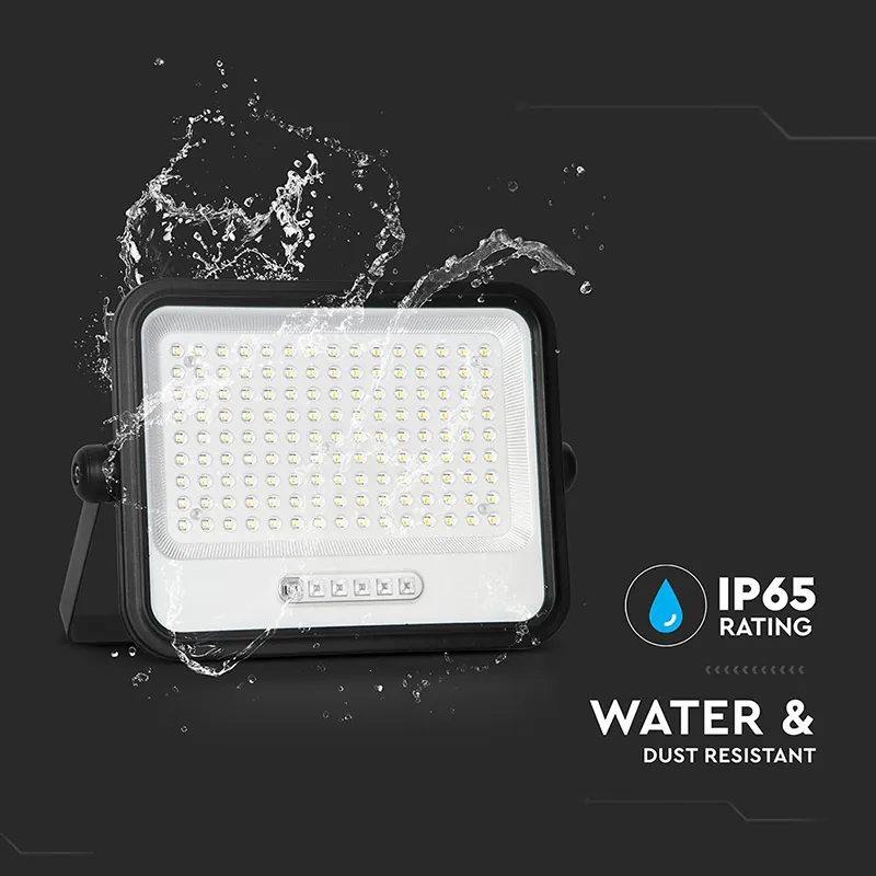 Reflector cu Incarcare Solara 300W 7IN1 - Negru