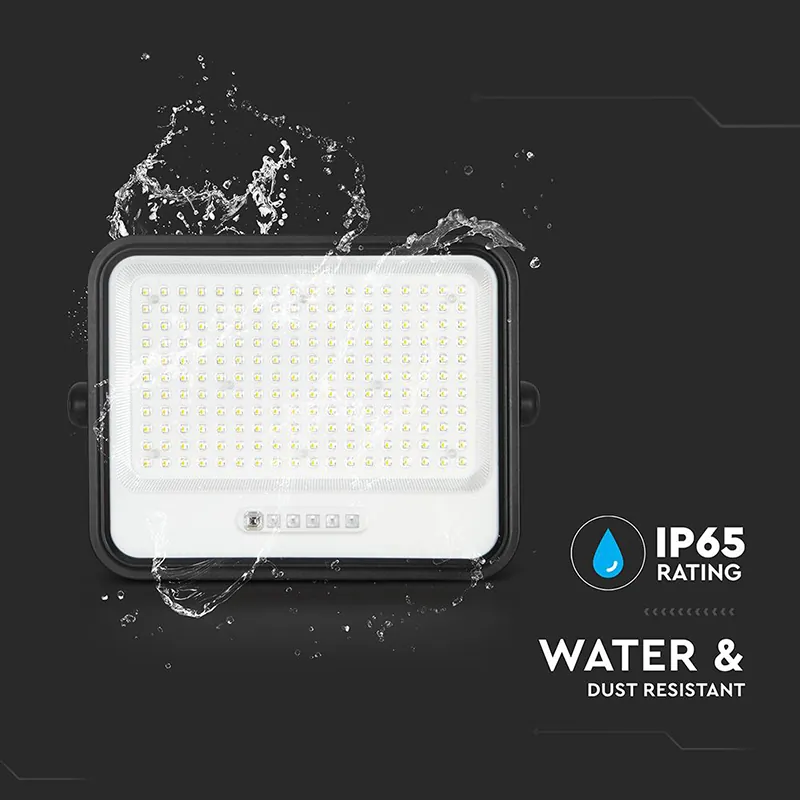 Reflector cu Incarcare Solara 400W 7IN1 - Negru