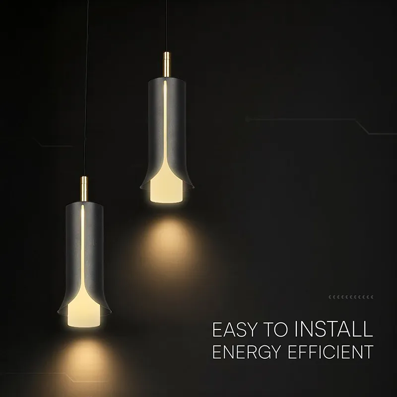 Corp Iluminat LED 2X5W 3000K 2000X1770MM - Negru