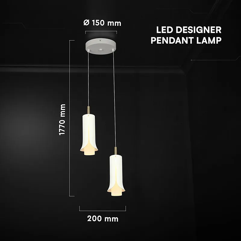 Corp Iluminat LED 2X5W 3000K 2000X1770MM - Alb
