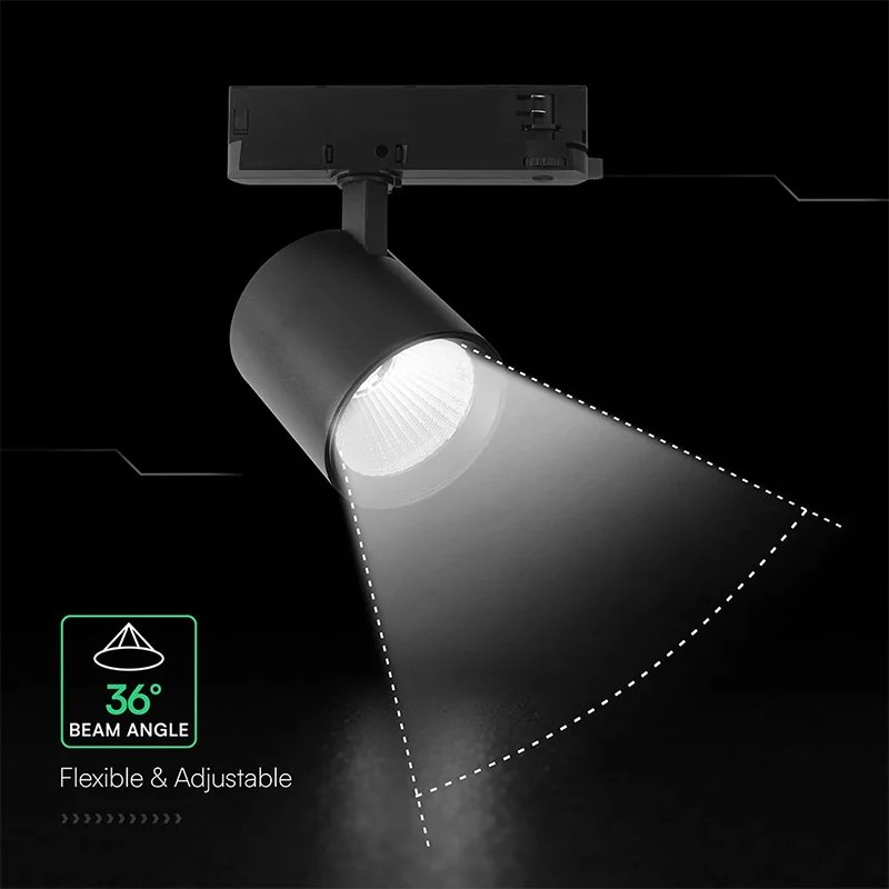 Corp iluminat LED tracklight 30 W 4000 K negru