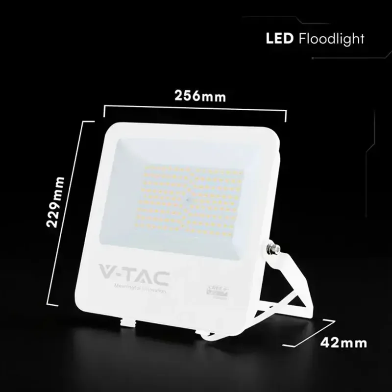 Reflector LED 100W 135LM/W 6500K IP65 Cablu 1M Cip Cree - Alb