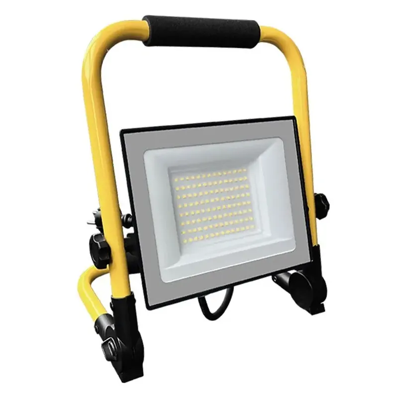 Reflector LED 50W 4000K Cablu 3M + Stand Cip Cree - Negru/Galben