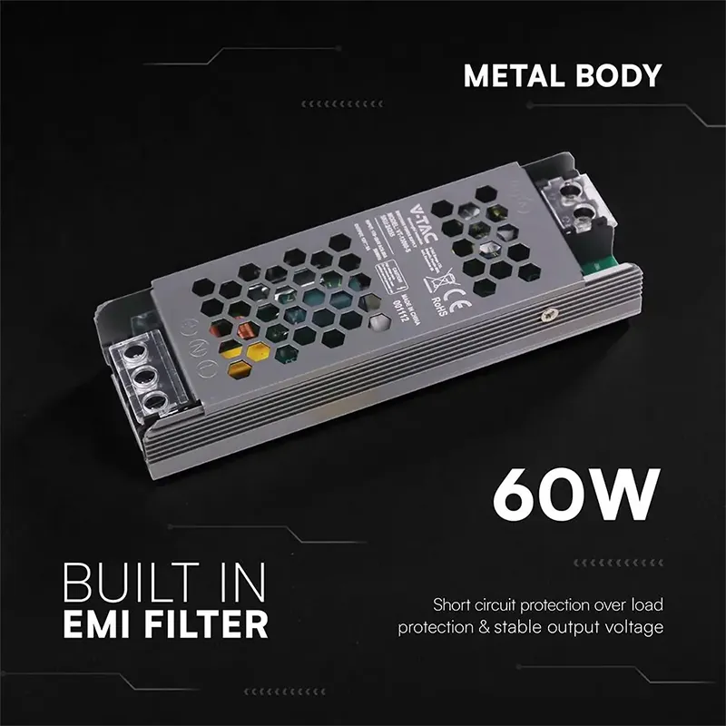 Sursa Alimentare Slim 24V 60W 2.5A IP20