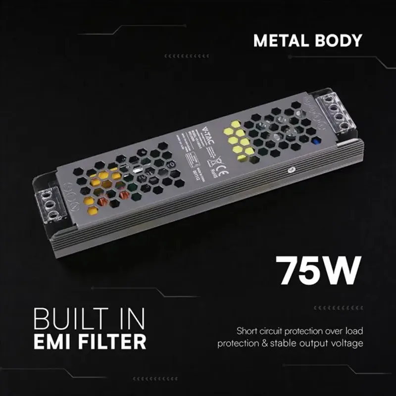 Sursa Alimentare Slim 12V 75W 6.25A IP20