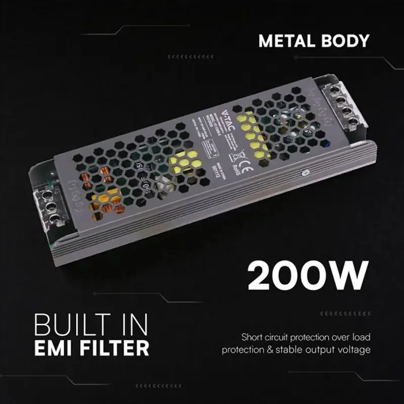 Sursa Alimentare Slim 12V 200W 16.5A IP20