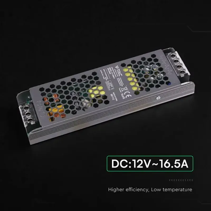 Sursa Alimentare Slim 12V 200W 16.5A IP20