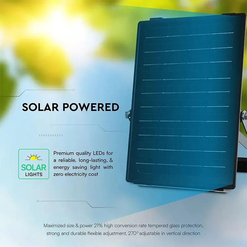 Reflector LED Solar 30W 4800LM 3IN1 - Negru