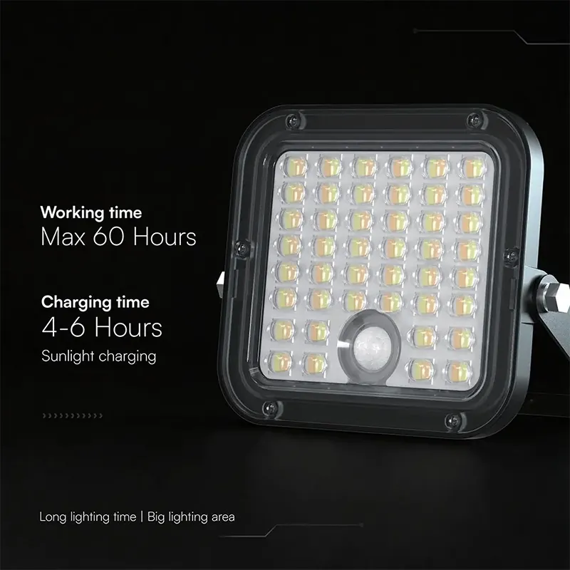 Reflector LED Solar 30W 4800LM 3IN1 - Negru