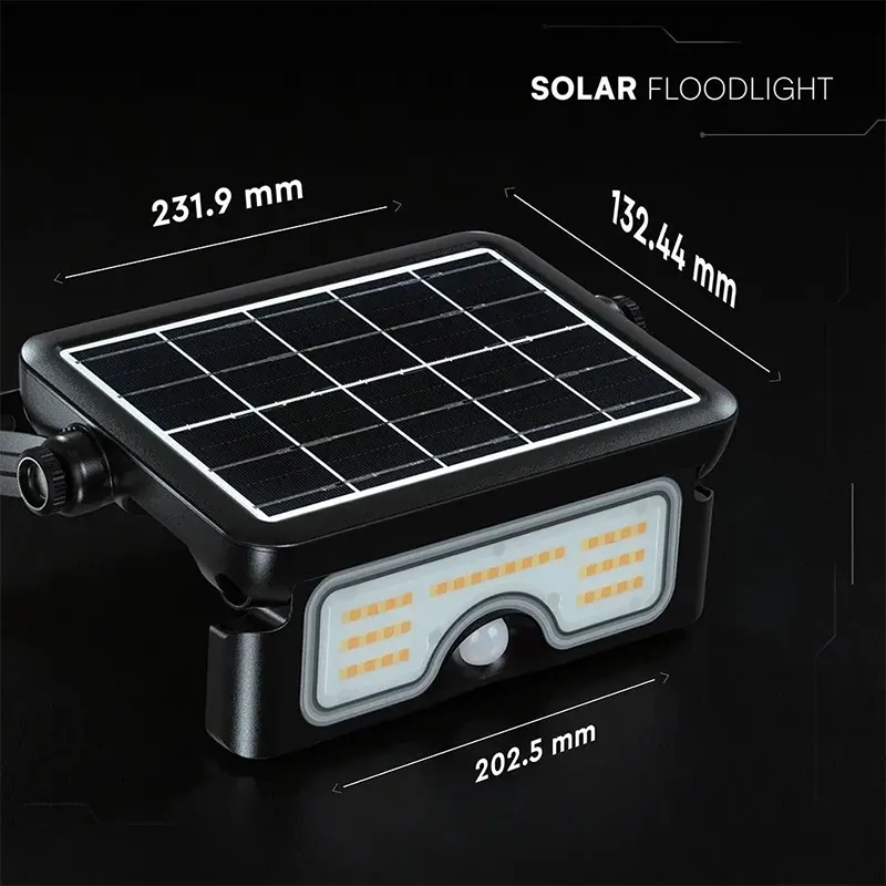 Reflector LED Solar 7W 3IN1 - Negru