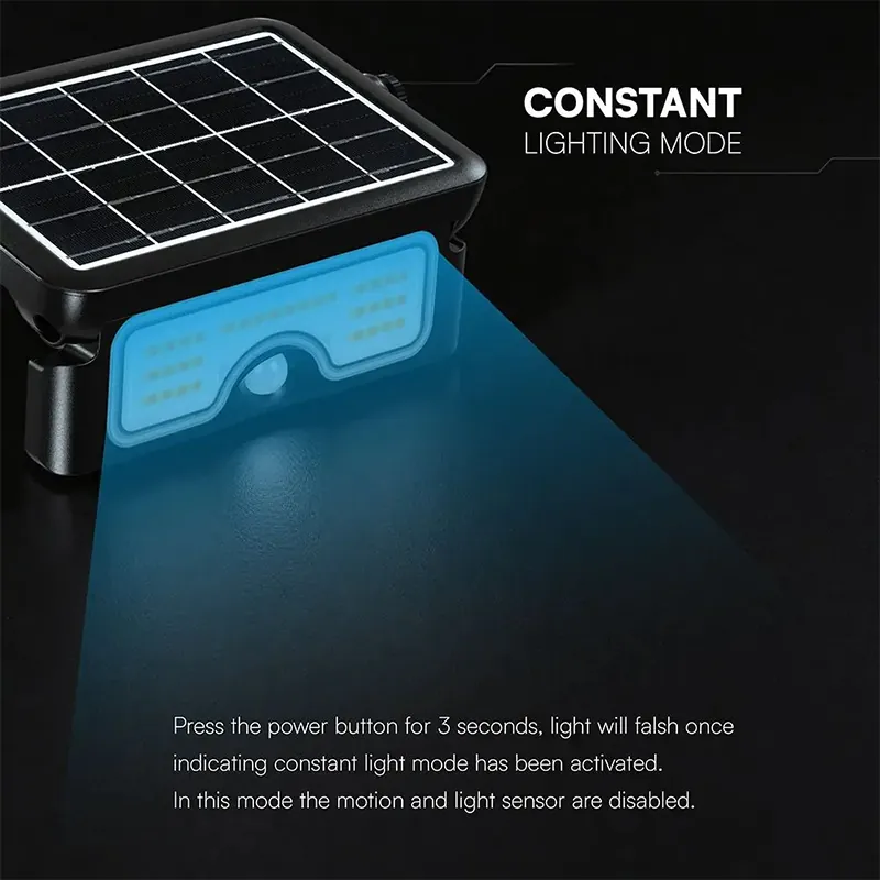 Reflector LED Solar 7W 3IN1 - Negru