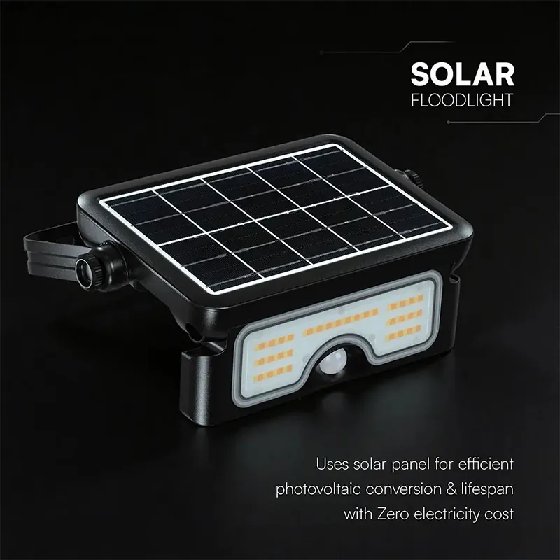 Reflector LED Solar 7W 3IN1 - Negru