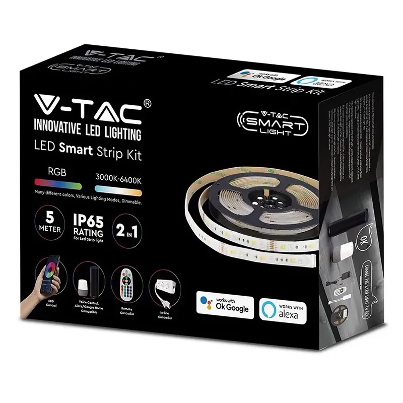 Kit Banda LED Smart SMD5050 54LED/M RGB+Ww+Dw+Cw 12V IP65 5M