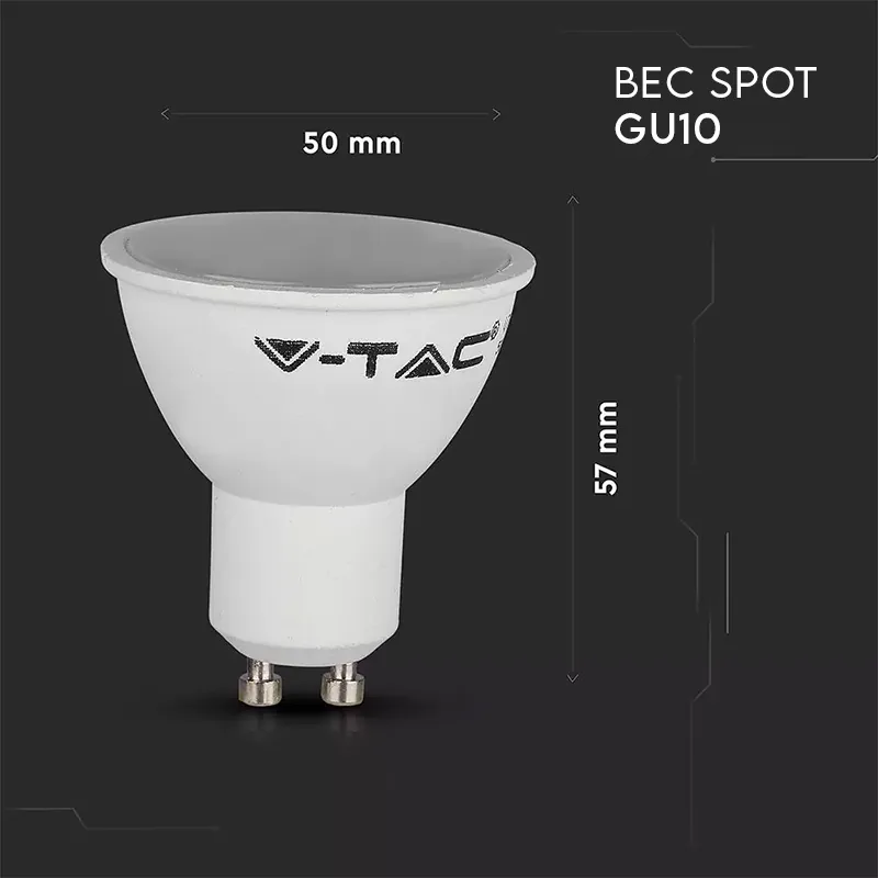 Bec Spot LED Smart GU10 5W RGB + Alb Cald + Alb Rece