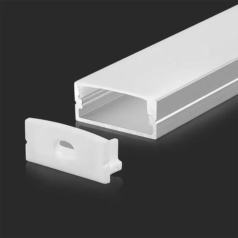 Profil Aluminiu pentru Banda LED 2M 23.5MM X 10MM - Negru