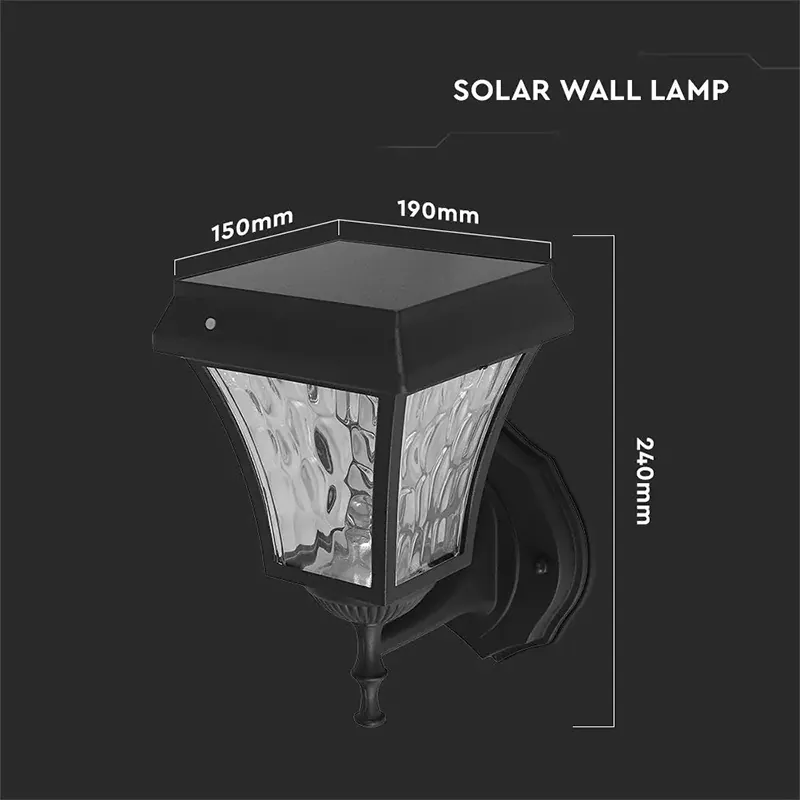 Corp Iluminat LED Solar 2W 3000K + 6000K IP65
