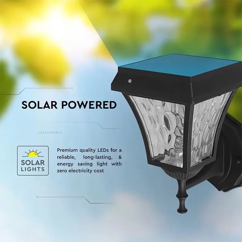 Corp Iluminat LED Solar 2W 3000K + 6000K IP65