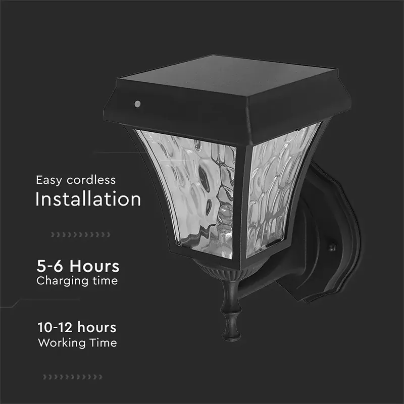 Corp Iluminat LED Solar 2W 3000K + 6000K IP65