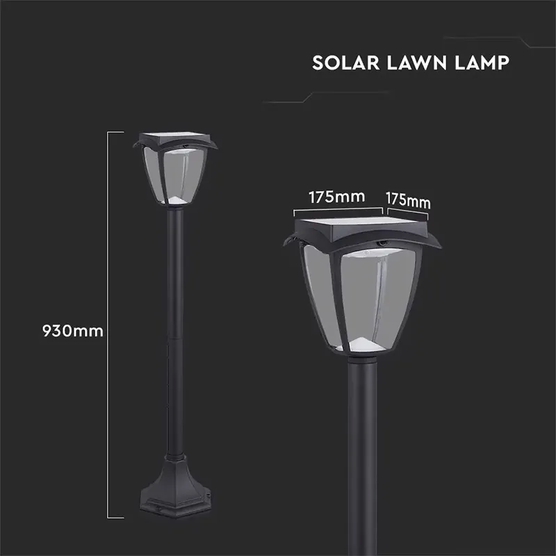 Corp Iluminat LED Solar 2W 3000K + 6000K IP65