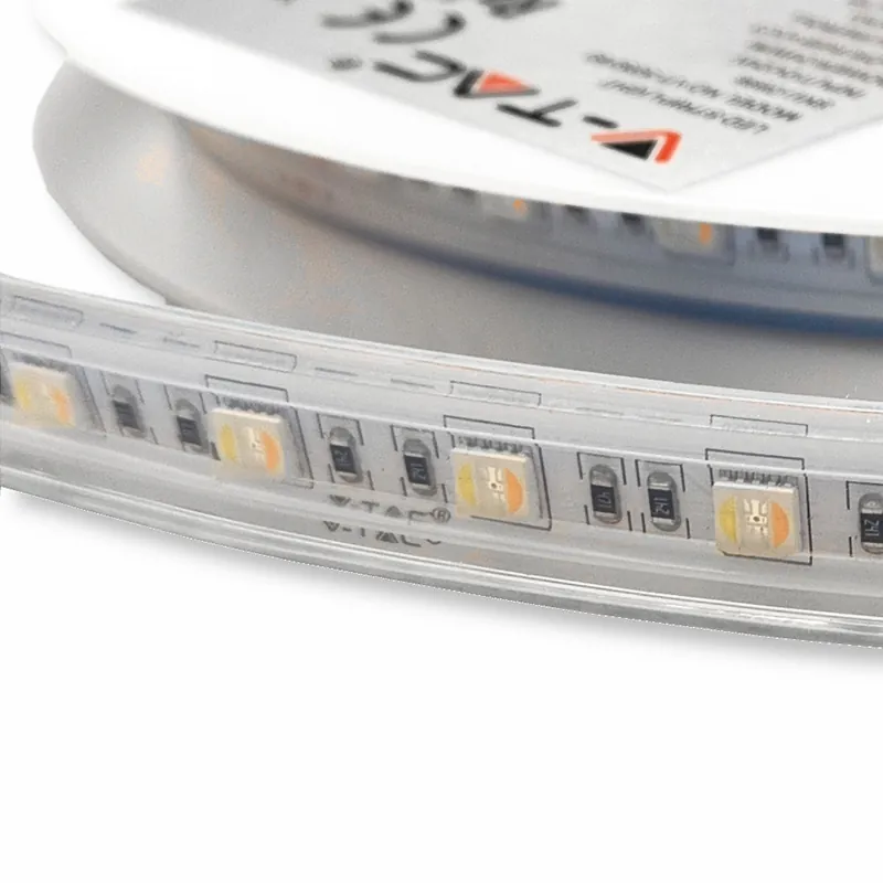 Banda LED 24V SMD5050 60LED/M 3IN1 RGB + Alb IP65 5M