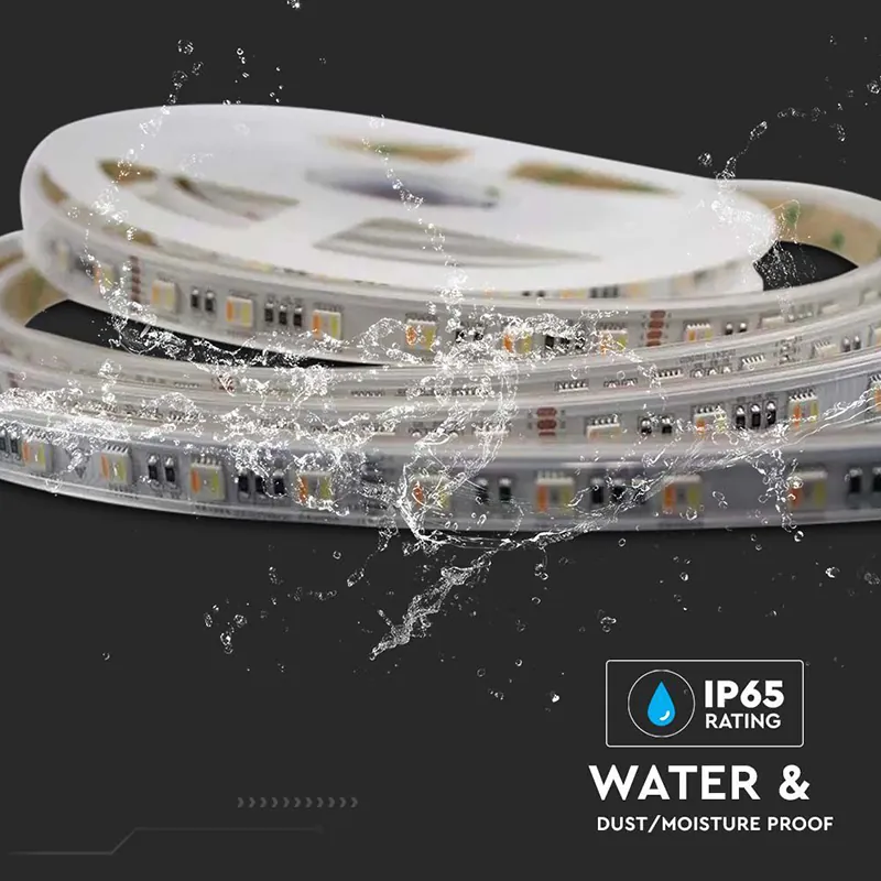 Banda LED 24V SMD5050 60LED/M 3IN1 RGB + Alb IP65 5M