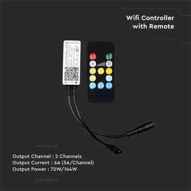 Controller Banda LED 3IN1 Wi-Fi 12 Butoane