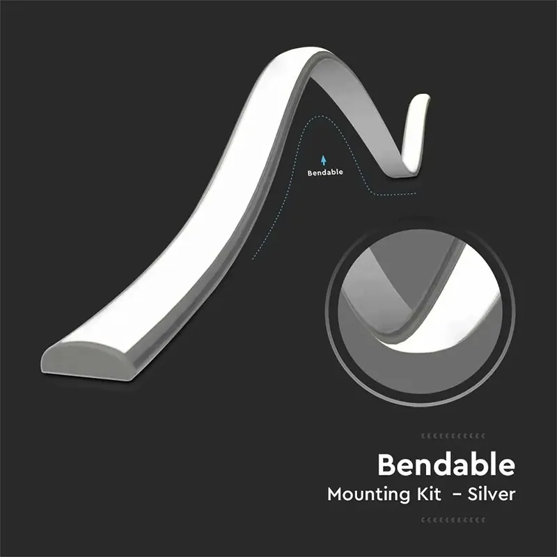 Profil Aluminiu pentru Banda LED Flexibil 2M 18MM X 6MM