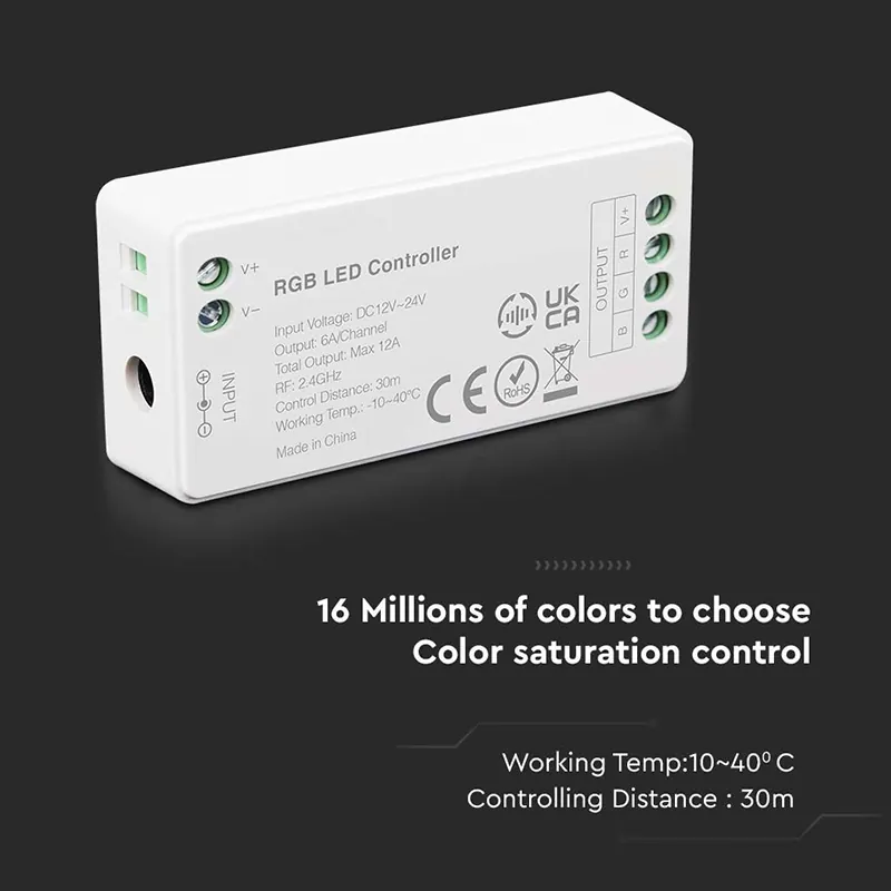 Controller Banda LED RGB + Alb Wi-Fi