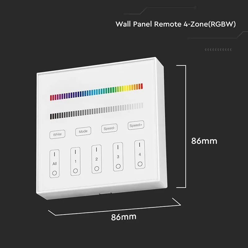 Controller Banda LED RGB + Alb 4 Zone Wi-Fi - Alb