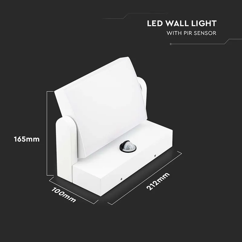 Lampa LED cu Senzor Miscare 17W IP65 4000K- Alb