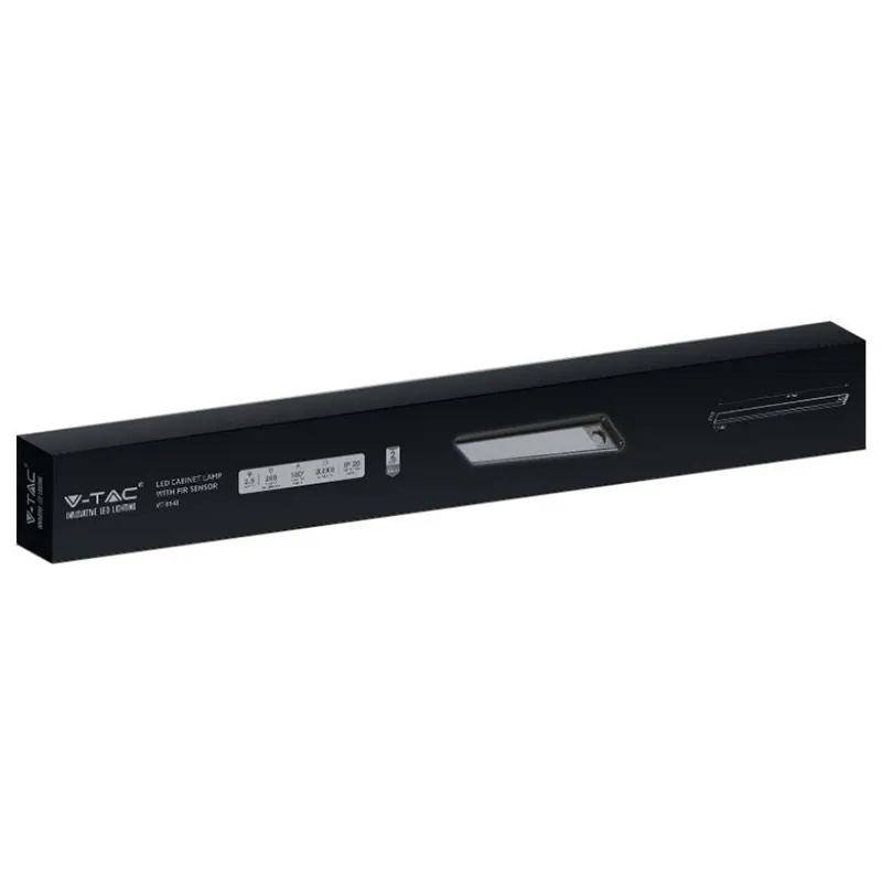 Corp Iluminat LED 2W 4000K IP20 cu Senzor Miscare - Negru
